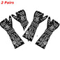 2Pairs/Lot Large Henna Tattoo Kit Stencils Women Girls Hand Arm Body Paint Henna Tattoo Templates Stencil DIY Indian Style