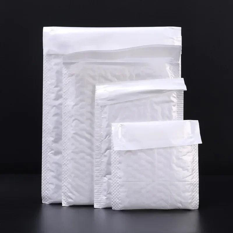 50/30/10Pcs White Bubble Envelope Bags 11/15/23cm Packing Bags for Magazine Lined Mailer Shipping Self Seal Waterproof Bags