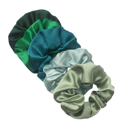 10/5pcs/lot Accessoires Women Girls Silky Satin Hair Scrunchies Solid Elastic Elegant Rubber Band Headwear Holder Scrunchy Black