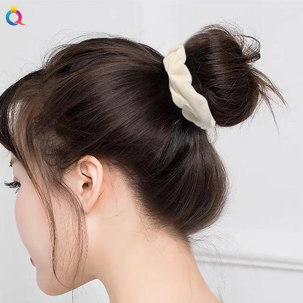 Winter Warm Soft Hair Scrunchies for Women Girls Cute Velvet Elastic Hair Band Multicolor Rubber Band Hair Loop Hair Accessories