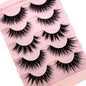 NEW 5Pairs Natural 3D Dramatic Fairy Clusters Manga Lashes Fake Eyelashes Wet Look Cosplay Lashes