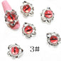 3D Halloween Evil Eye Design Nail Charm Fashionable Mixed Color Eyes Decorations Gems Glitter Acrylic DIY Shinning Jewelry