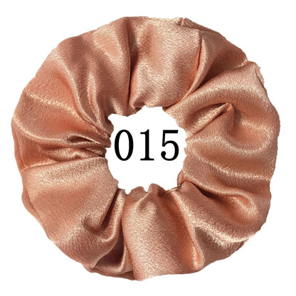 5/1pc Accessoires Women Girls Silky Satin Hair Scrunchies Solid Stretch Elastic Simple Elegant Rubber Band Ponytail Tie low cost