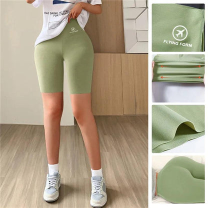 Women's Gym Shorts Sports Fitness Short Leggings Push Up Slim Fit Yoga Half Pants Elastic High Waist Summer Thin Workout Tights