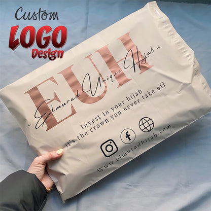 Custom Logo Biodegradable Compostable Postage Satchels Plastic Envelopes Shipping Courier Poly Mailer Mailing Bags For Clothing