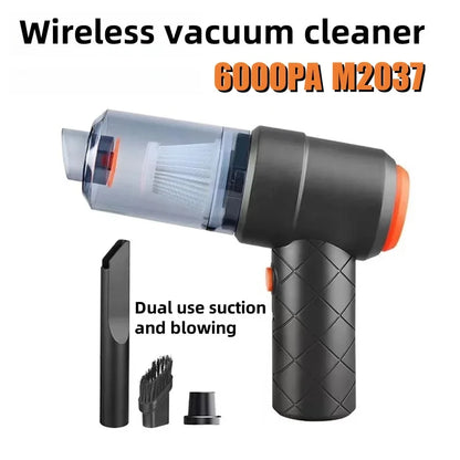 Car Vacuum Cleaner Portable Wireless Vacuum Cleaner 6000PA Strong Suction Handheld Vacuum Cleaner Powerful Blower for Car Home