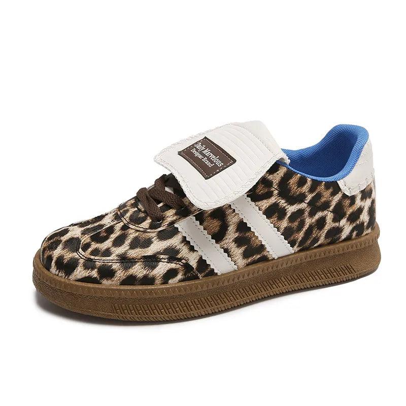 Luxury Women's Vulcanize Shoes Design Leopard Print Sneakers Women Trends Casual Sneakers Women Skateboard Shoes tênis feminino