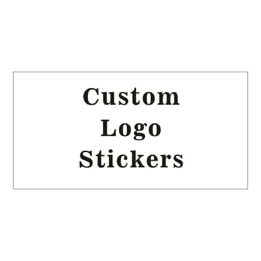 100PCS Customized Rectangular Logo Stickers Waterproof Labels Transparent Design Your Own Stickers Personalized Bottle Stickers