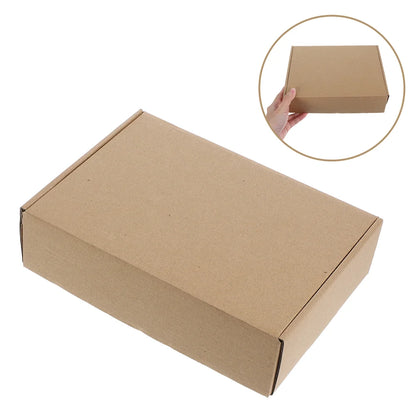 10PCS Shipping Mailing Boxes Tuck Top Mailer Boxes Rectangular Cardboard Boxes Shipping Boxes Wrapping Boxes Medium Kraft Paper