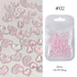 1Bag Mix Colorful Jelly Clear Ribbon Bowknot Nail Charms Heart Pearls Flower Flat-back Gems Parts Nail Art Manicure Decorations