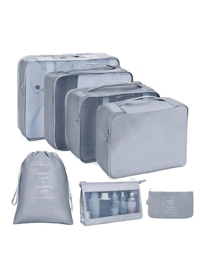 7/8/9/10 Pcs Set Travel Organizer Storage Bags Suitcase Packing Cubes Set Cases Portable Luggage Clothes Shoe Tidy Pouch Folding