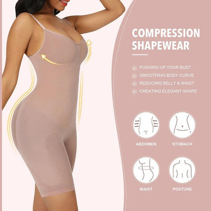 Seamless Bodysuit Compression Open Crotch Shapewear Women Push Up Fajas Colombianas Corset Slimming Butt Lifter Full Body Shaper