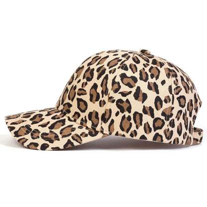 Unisex Leopard Print Baseball Caps Spring Autumn Outdoor Adjustable Casual Hats Sunscreen Hat