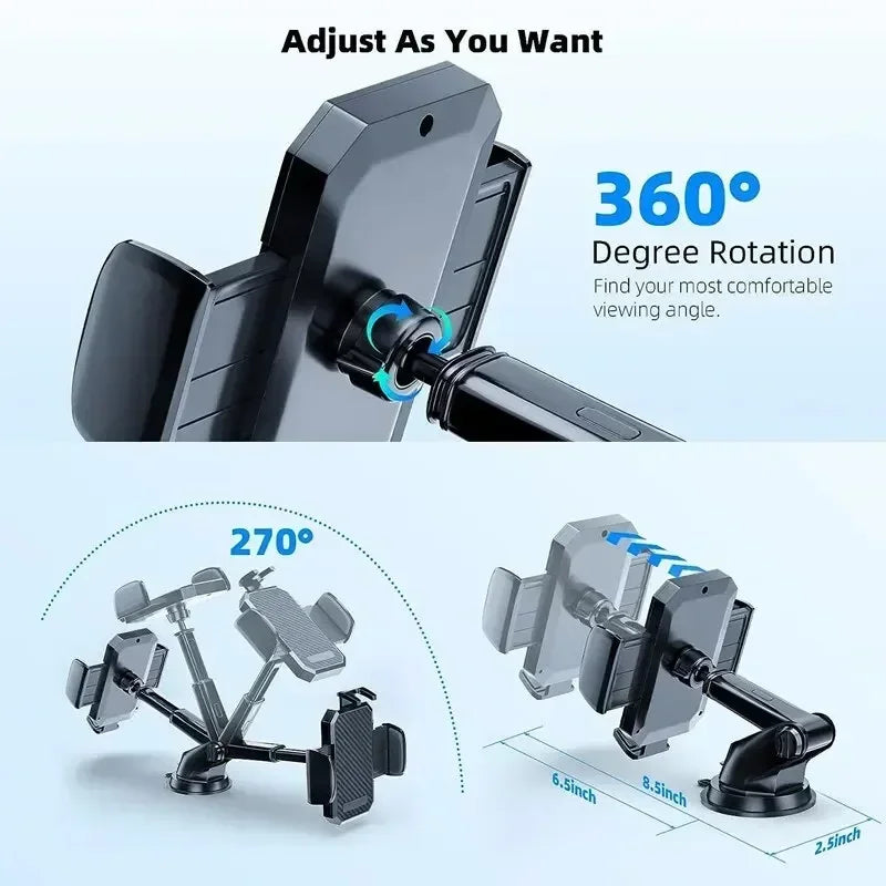 Car Phone Holder Mount Stand Sucker Suction Cup Air Vent Smartphone Mobile Cell Support in Car Bracket for iPhone Samsung Xiaomi