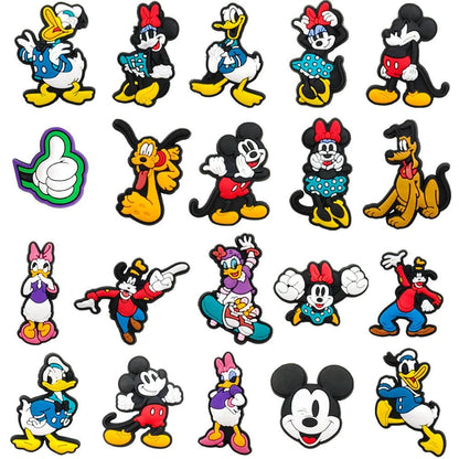 Miniso Disney Pvc Accessories For Shoes Cartoon Shoe Charms For Kids Mickey Minne Children Shoes Accessories Party Favor Gifts