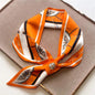 2023 New Luxury Brand Skinny Neckerchief Scarf For Women Satin Silk Ribbons Bandana Ladies Neck Tie Wrist Wrap Shawl Echarpe