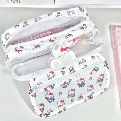 Sanrio Hello Kitty Pencil Case Pachacco Large Capacity Multi-layer Storage Bag Student Pencil Bag Stationery Box School Supplies