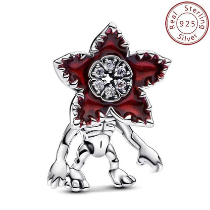 New Hot 925 Sterling Silver Charms Beads, Hot Toys Series Stranger Things, Fit Original Pandora 925 Bracelets DIY For Women Gift