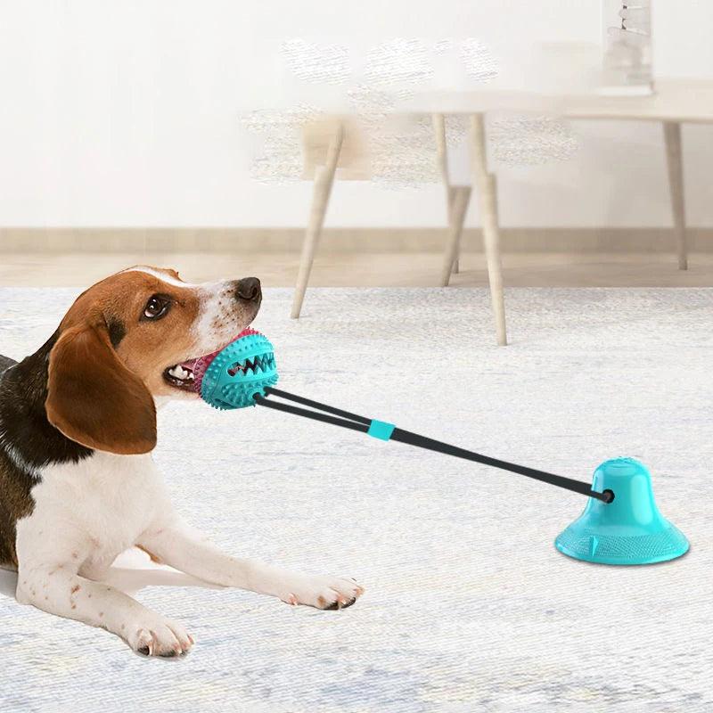 Large Dog Ball Toys Suction Cup Ropes Interactive Leaking Slow Feeder Chew Toy Toothing Clean Big Pet Supplies Pets accessories