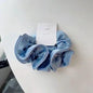 Korean StyleSatin Silk Double Cloth Satain Large Scrunchies Hair Accessories for Women High-end Elastic Bands for Girls