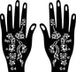 2024 New Professional Henna Stencil Temporary Hand Tattoo Body Art Sticker Template Wedding Tool Flower Tattoo Stencil