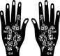 2024 New Professional Henna Stencil Temporary Hand Tattoo Body Art Sticker Template Wedding Tool Flower Tattoo Stencil