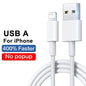 30W Fast Charging Cable For Apple iPhone 14 13 12 11 Pro Max Mini USB C Quick Cable For X XR XS 8 7 14 Plus SE Phone Accessories