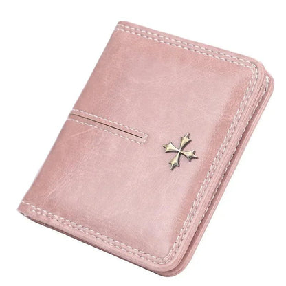 Women Wallets and Purses PU Leather Money Bag Female Short Hasp Purse Small Coin Card Holders Blue Red Clutch New Women Wallet