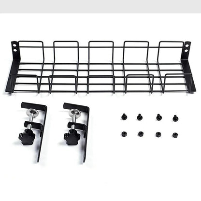 Under Table Storage Rack Metal Cable Management Tray Home Office Desk Wire Organizer No Punching Kitchen Storage Accessories