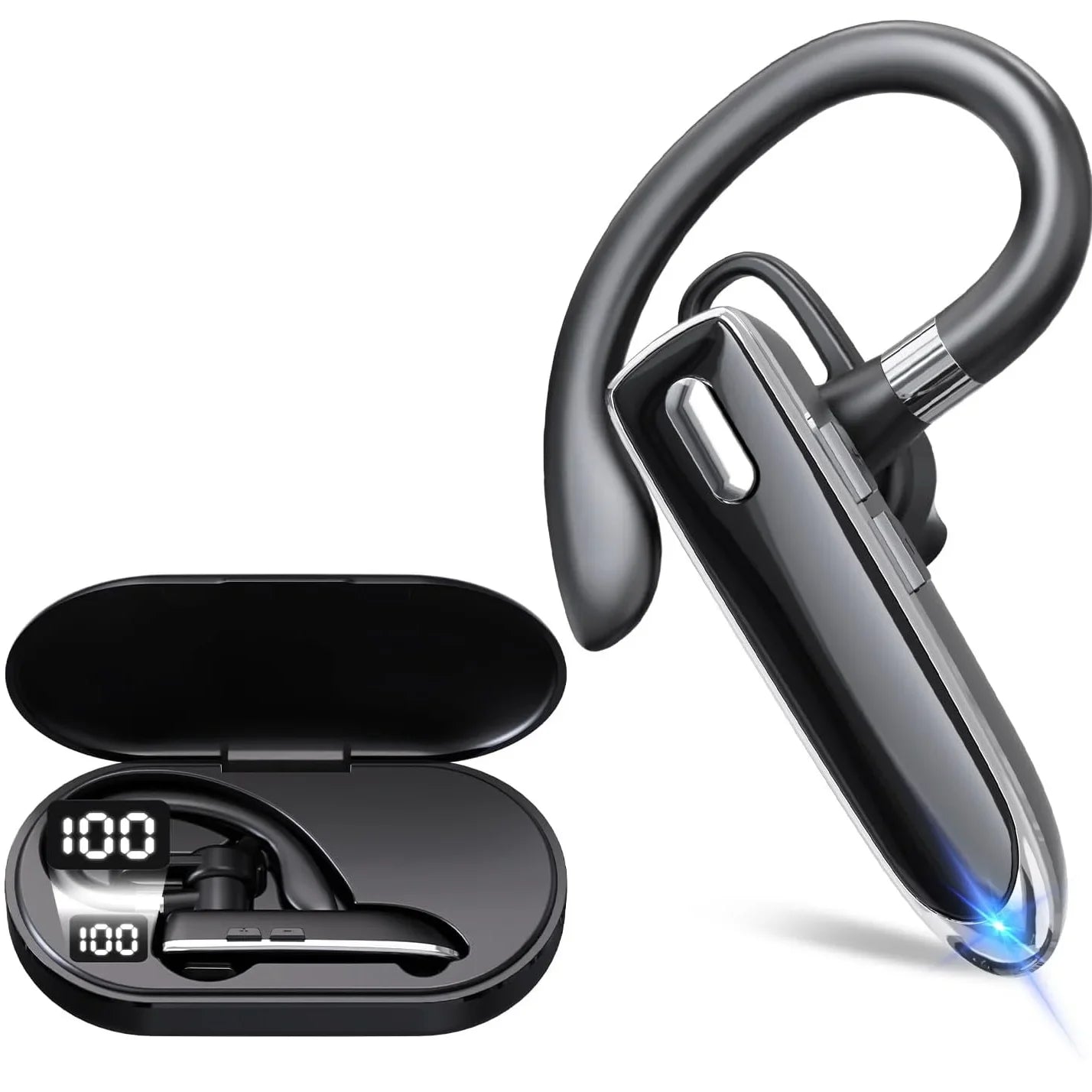 Wireless Bluetooth Headphones With Microphone Earphones Noise Cancelling Handsfree Noise Canceling Headset For Driving Business