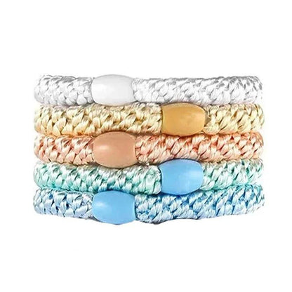 5pc Korean Beauty Good Elasticity Hair Ties Rings Rope Scrunchies for Women Girls Child Daily Holiday Gift Hair Accessories