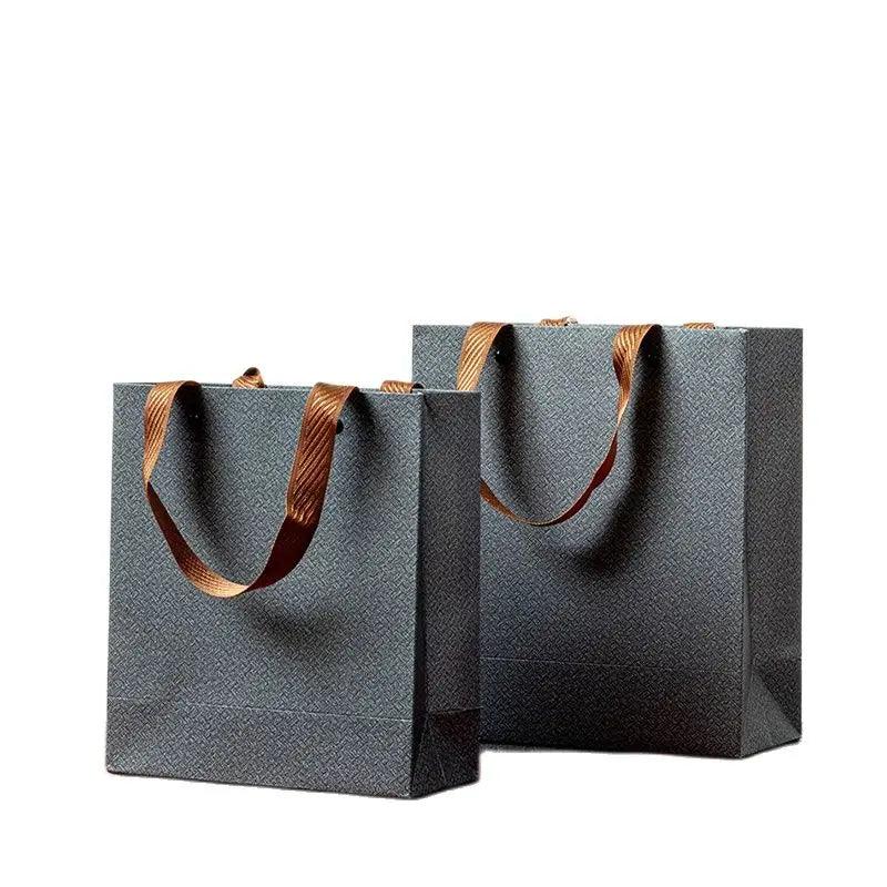 Sunshine Packaging Custom Design Luxury Logo Printed Shopping Gift Cosmetic Clothing Kraft Paper Bag