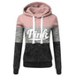 2024 Womens Tracksuit Printing Fashion Hoodied Sweatshirts Casual Outdoors Jogging Long Sleeve Pullover Lady Color Block Top