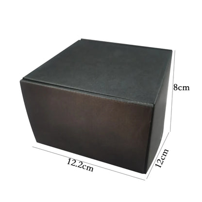 10Pcs/lot Cardboard Carton Wedding Gift Box Hard Corrugated Paper Packaging Mailers Small Black Box Custom for Shipping Box