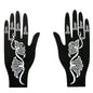 Cool Wedding Tool Hand Foot Temporary Tattoo Body Art Sticker Henna Stencil Tattoo Stencil Template