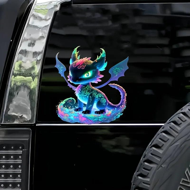 1PC Charming Colorful Dragon Motorcycle Stickers for Fuel Tank Waterproof Sunscreen DIY Car Trunk Bumper Windows Vinyl Decals