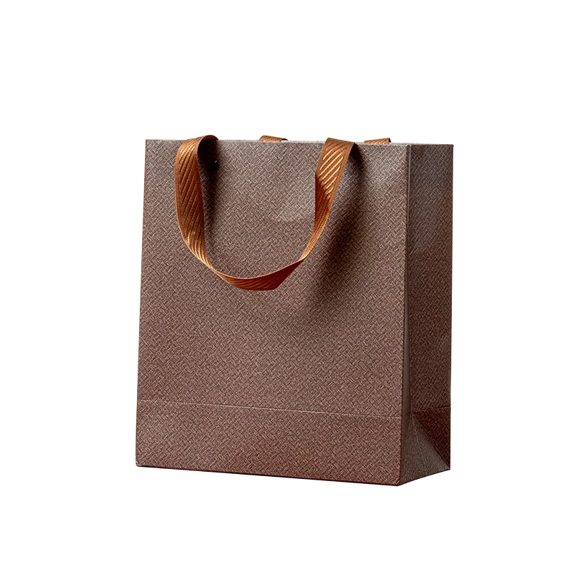 Sunshine Packaging Custom Design Luxury Logo Printed Shopping Gift Cosmetic Clothing Kraft Paper Bag