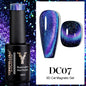 YOKEFELLOW 2024 New Dreamland Cat Eye Gel Nail Polish 10ml Dual Gloss Dreamland Color Soak Off Cat Magnetic UV Gel Varnish DIY