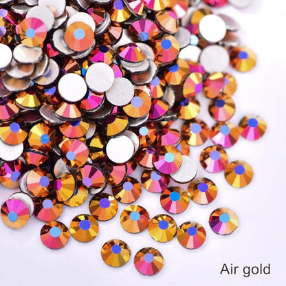 New Glitter Crystal Non Hotfix Rhinestones Стразы Strass Nails Crystals 네일파츠 For Vestidos Nail Charms Nail Art Dres