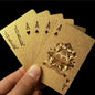 24K Gold Foil Playing Cards Deck - Perfect For Poker, Practical Jokes & Party Gifts Christmas Halloween Thanksgiving Gift - HighGloss Shop