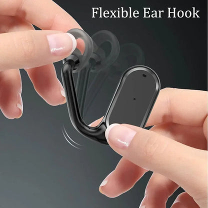 Open-Ear True Wireless Bluetooth Headphones with Mic,Sport Earbuds with Earhooks,36HRS Playtime,Compatible with iPhone & Android