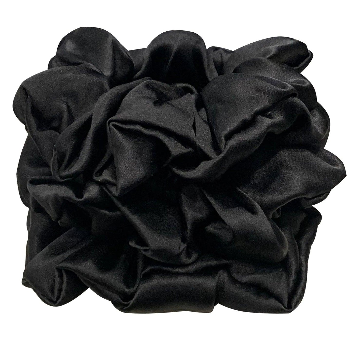 3PCS 100% Pure Mulberry Silk Hair Scrunchie Handmade Hairbands Women Girl Hair Accessories Pure Color Natural HairTies