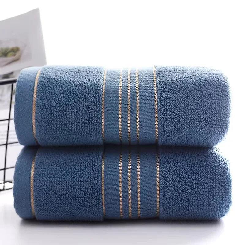 2 Towels Thickened Absorbent Towel Pure Cotton Quick Absorbent Soft Quick Dry Thickened Face Towel