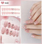 24pcs Luxury Handmade Nail Art Glossy Long Ballet Fake Nails Full Rhinestone Press On Nails Y2K False Nails For Women Girl Party