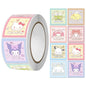 500Pcs/Roll Sanrio Stickers Kawaii Hello Kitty Melody Kuromi Cinnamoroll Luggage Graffiti Decals Kid Toy Decoration Sticker Gift