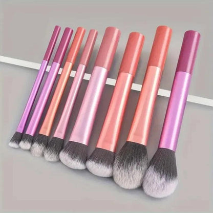 8pcs Makeup Brush Kit Soft Synthetic Hair Make Up Brushes Foundation Blush Eyeshadow Cosmetic Makeup Tools