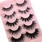 NEW 5Pairs Natural 3D Dramatic Fairy Clusters Manga Lashes Fake Eyelashes Wet Look Cosplay Lashes