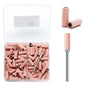 80pcs Pink 3mm Mini Nail Sanding Bands Set Pedicure Tools Electric Drill Burr 120# 180# 240# Pedicure Polishing Accessories