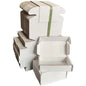 15PCS White Cardbord Carton For Packing Orders Mailer Shipping Boxes Small Jewelry Folded Packaging Boxes