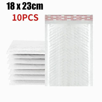 50/10Pcs Bubble Envelopes White Foam Shipping Bags Poly Bubble Mailers Pad Self Seal Packing Bags for Magazine 11cm 15cm 23cm